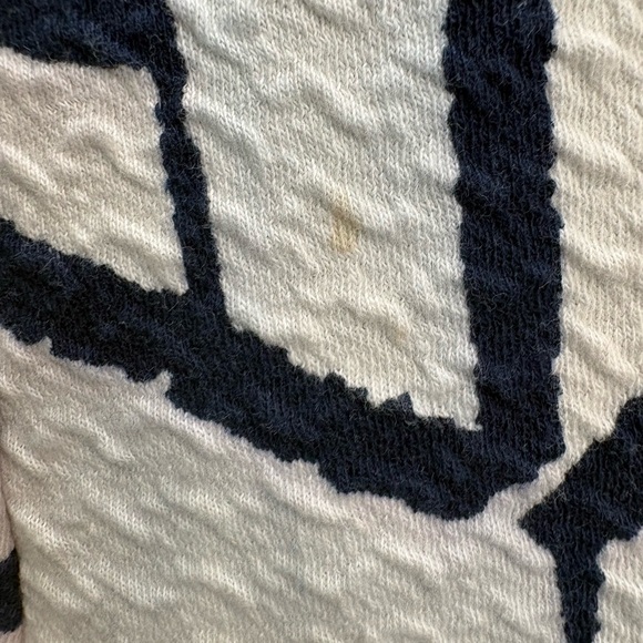 HD in Paris Anthropologie Navy and white cotton jersey dress in size 12 - Picture 5 of 11